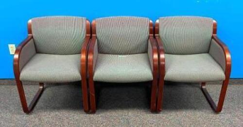 DESCRIPTION (3) OFFICE LOUNGE CHAIRS THIS LOT IS SOLD BY THE PIECE QUANTITY: X BID 3