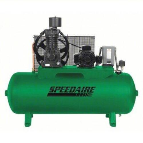 DESCRIPTION: (1) ELECTRIC AIR COMPRESSOR BRAND/MODEL: SPEEDAIRE/23WC49 INFORMATION: 7.5HP, 24.5 CFM, 2 STAGE SIZE: 80 GALLON RETAIL$: $3,470.93 QTY: 1