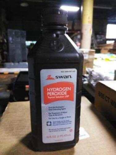 DESCRIPTION: (12) HYDROGEN PEROXIDE BRAND/MODEL: SWAN #3XKW4 SIZE: 16 OZ RETAIL$: $5.98 EA QTY: 12