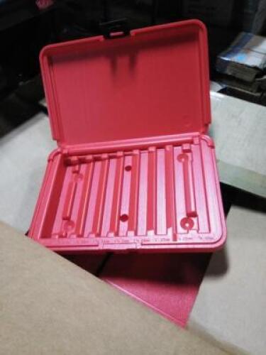 DESCRIPTION: (1) CASE OF MISC PLASTIC BOXES QTY: 1