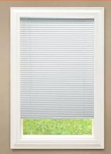 (3)- WHITE CORDLESS VINYL BLINDS