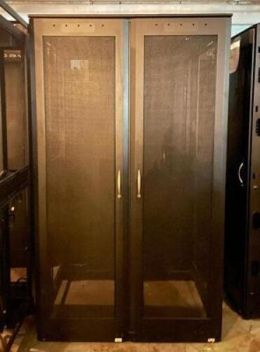 38 INCH X 72 INCH DOUBLE DOOR SERVER / ELECTRICAL CABINET
