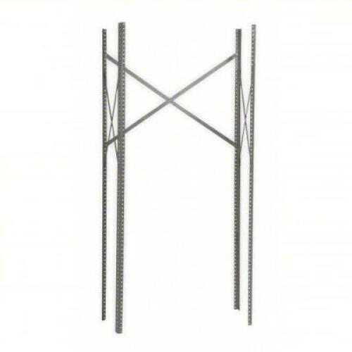DESCRIPTION: (1) SHELVING POST KIT BRAND/MODEL: EDSAL #4TX46 INFORMATION: GRAY SIZE: 85 IN OVERALL HT, STEEL, 14 GA RETAIL$: $795.00 EA QTY: 1