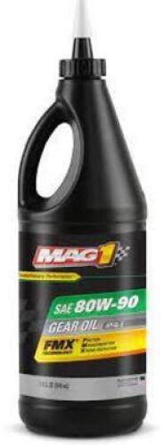DESCRIPTION: (3) GEAR OIL BRAND/MODEL: MAG1 FMX INFORMATION: 80W-90 SIZE: 1 QT RETAIL$: $7.79 EA QTY: 3