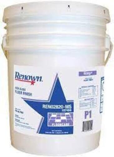 DESCRIPTION: (1) HIGH GLOSS FLOOR FINISH BRAND/MODEL: RENOWN #REN02820-MS SIZE: 5 GALLON RETAIL$: $201.34 EA QTY: 1