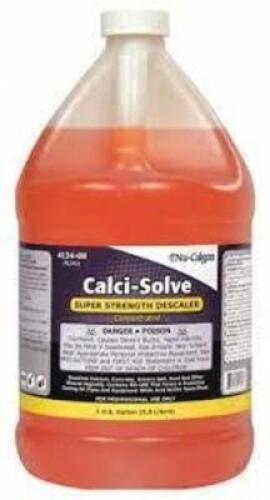 DESCRIPTION: (2) SUPER STRENGTH DESCALER BRAND/MODEL: CALCI-SOLVE #41304-08 SIZE: 1 GALLON RETAIL$: $35.00 EA QTY: 2