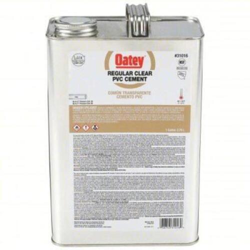 DESCRIPTION: (2) CLEAR PVC CEMENT BRAND/MODEL: OATEY #39AP13 SIZE: 128 OZ RETAIL$: $86.78 EA QTY: 2