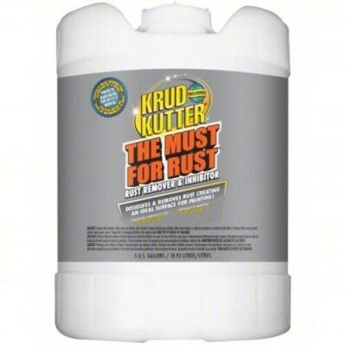 DESCRIPTION: (1) RUST REMOVER AND INHIBITOR BRAND/MODEL: KRUD KUTTER #36P490 SIZE: 5 GALLON RETAIL$: $213.36 EA QTY: 1