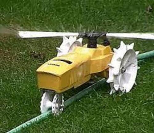 DESCRIPTION: (1) TRAVELING SPRINKLER BRAND/MODEL: RAINTRAIN INFORMATION: YELLOW RETAIL$: $42.00 EA QTY: 1