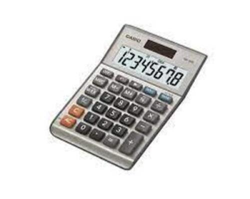 DESCRIPTION: (1) PORTABLE DESKTOP CALCULATOR BRAND/MODEL: CASIO #MS-80B INFORMATION: SILVER RETAIL$: $16.99 EA QTY: 1