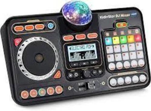 DESCRIPTION: (1) DJ MIXER BRAND/MODEL: VTECH KIDI STAR INFORMATION: BLACK RETAIL$: $44.99 EA QTY: 1