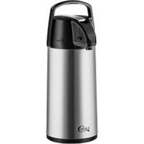DESCRIPTION: (1) GLASS LINED AIRPOT BRAND/MODEL: IDEAL SETTINGS INFORMATION: STAINLESS RETAIL$: $14.99 EA QTY: 1