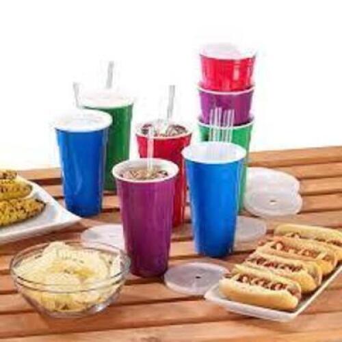 DESCRIPTION: (1) PARTY CUP SET BRAND/MODEL: JIA WEI SIZE: 8 PC RETAIL$: $16.97 EA QTY: 1