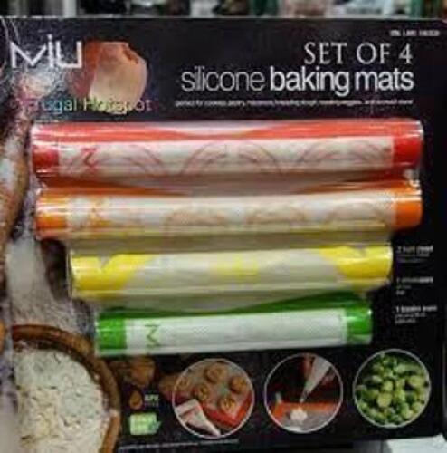 DESCRIPTION: (1) SILICONE BAKING MAT SET OF (4) BRAND/MODEL: MIU #1567231 RETAIL$: $20.00 QTY: 1