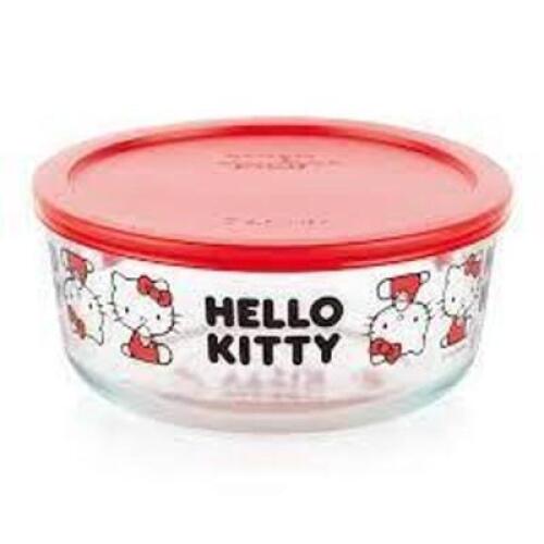 DESCRIPTION: (1) 4 PC STORAGE CONTAINER BRAND/MODEL: PYREX HELO KITTY RETAIL$: $8.97 EA QTY: 1