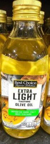 (20)- BOTTLES OF EXTRA LIGHT OLIVE OIL