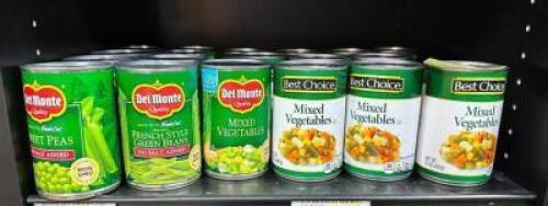 (19)- CANS OF VEGETABLES