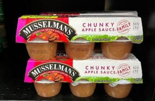 (6)- PACKAGES OF CHUNKY APPLE SAUCE