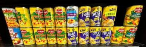 (21)- CANS OF FRUIT