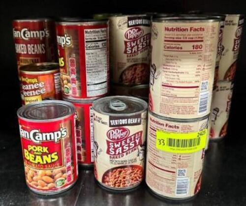 (33)- CANS OF BAKED BEANS
