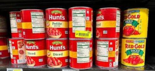 (20)- CANS OF TOMATO'S