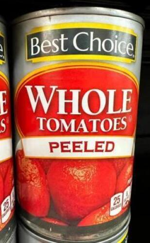 (19)- CANS OF PEELED WHOLE TOMATOS