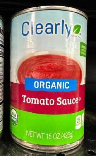 (24)- CANS OF ORGANIC TOMATO SAUCE