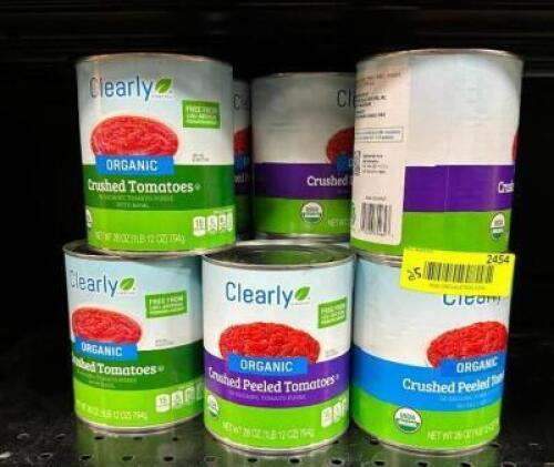 (25)- CANS OF ORGANIC TOMATOES