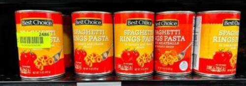 (20)- CANS OF SPAGHETTI RINGS PASTA