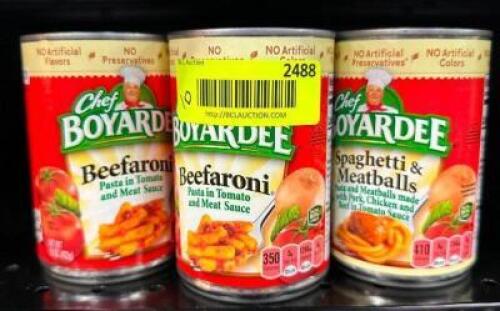 (20)- CANS OF CHEF BOYARDEE
