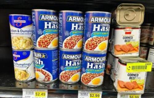 (69)- ASSORTED CANNED GOODS