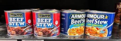 (12)- CANS OF BEEF STEW