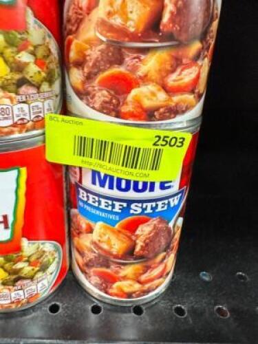 (17)- ASSORTED CANNED GOODS