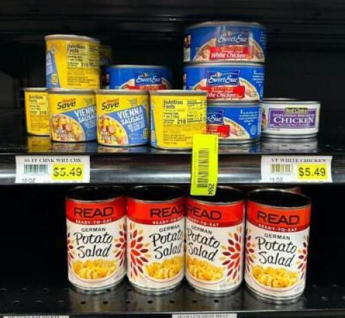(19)- ASSORTED CANNED GOODS