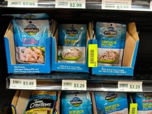 (50)- ASSORTED PACKS OF FISH
