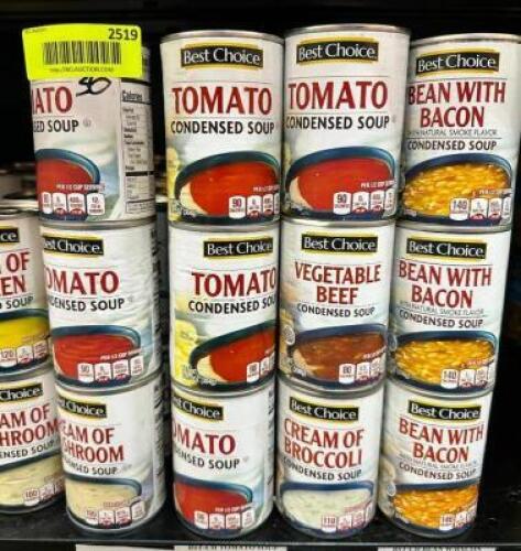 (30)- ASSORTED SOUPS