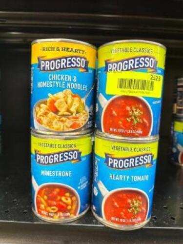 (12)- ASSORTED SOUPS