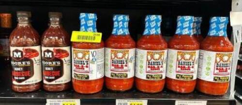 (10)- BOTTLES OF BBQ SAUCE
