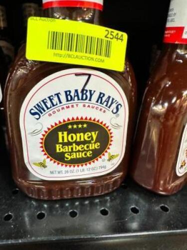 (7)- BOTTLES OF SWEET BABY RAYS BBQ SAUCE
