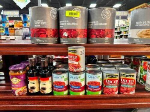 (20)- ASSORTED SAUCES AND CANNED GOODS