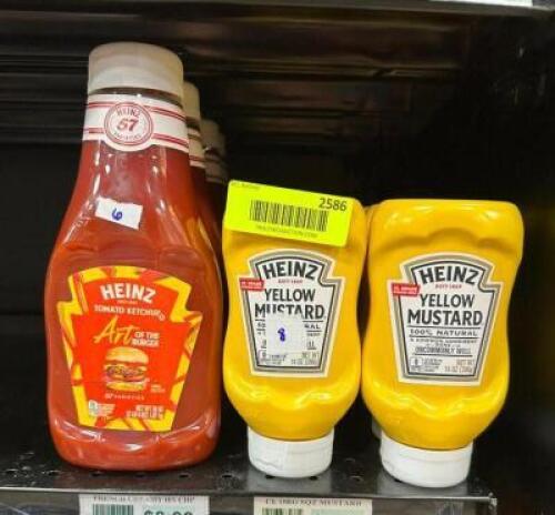 (14)- KETCHUP & MUSTARD BOTTLES