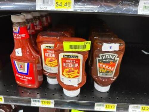 (20)- BOTTLES OF KETCHUP
