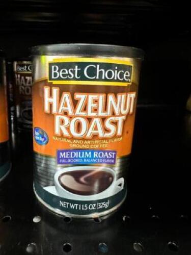 (9)- CANS OF HAZELNUT COFFEE