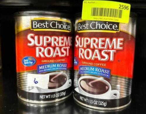 (6)- CANS MEDIUM ROAST COFFEE