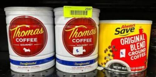 (10)- CANS OF COFFEE