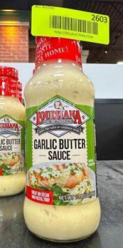 (5)- BOTTLES OF GARLIC BUTTER SAUCE
