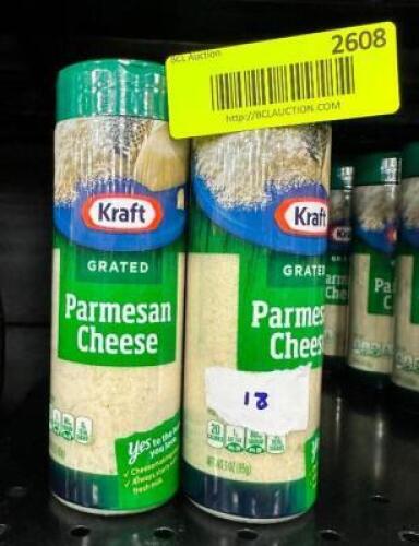 (18)- CANS OF PARMESAN CHEESE