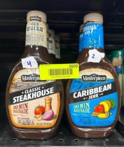 (6)- BOTTLES OF MARINADE