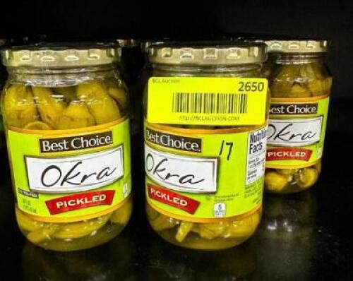 (17)- PICKLED OKRA JARS