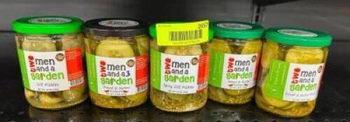 (5)- JARS OF PICKLES